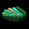 Blank Glow In The Dark Silicone Bracelets, Rubber Bands, Silicone